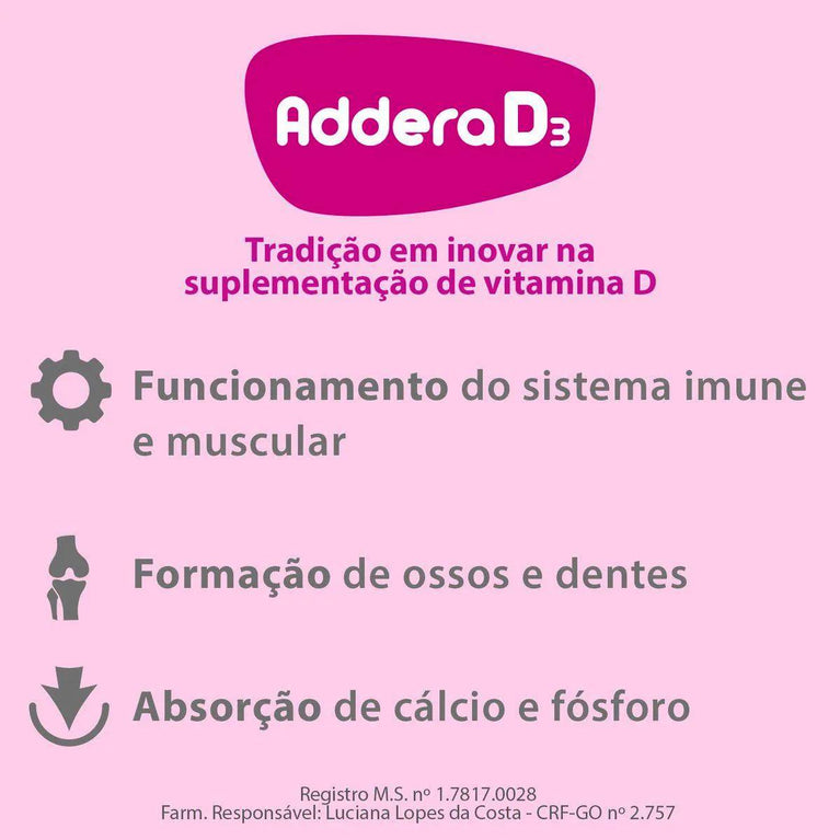 Vitamina D 1.000UI Addera D3 90 comprimidos