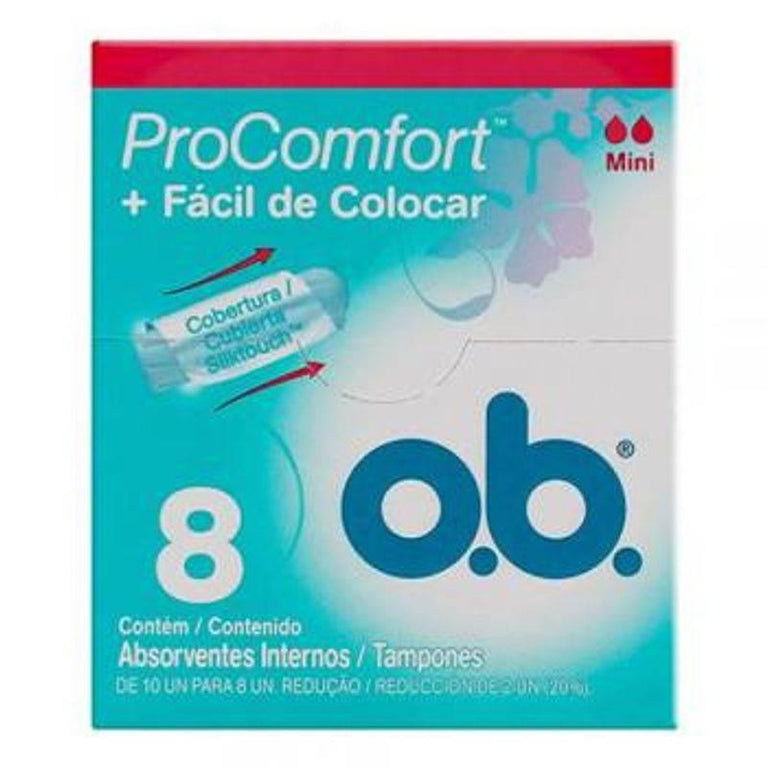 Absorvente Interno Ob Pro Comfort Mini 8 Unidades - Drogaria Poupa Centro