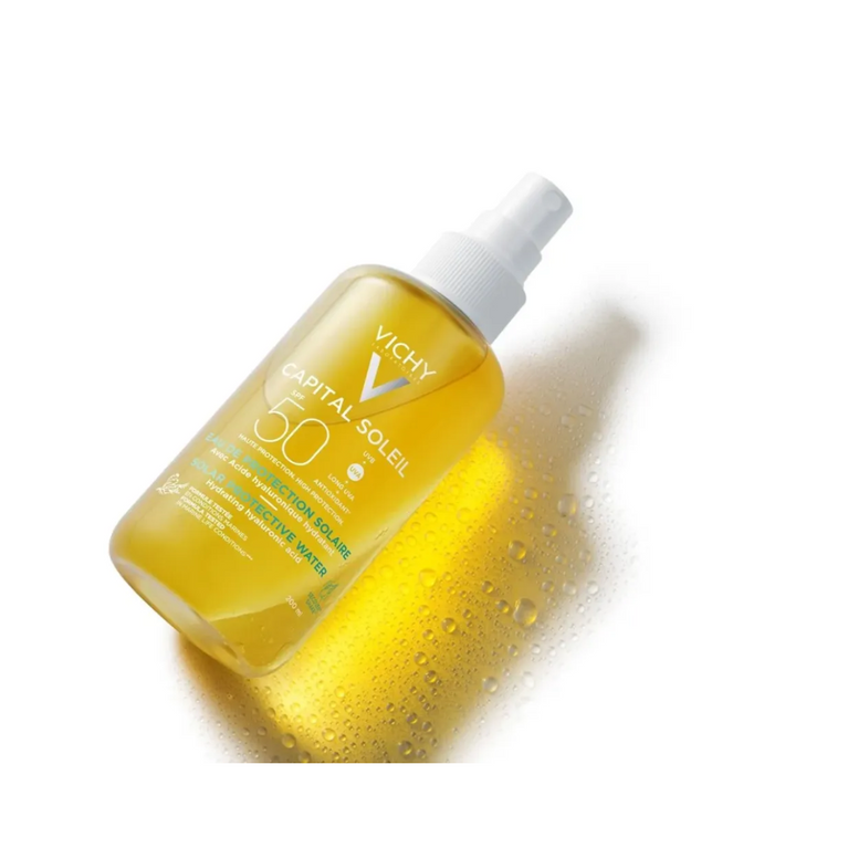Água de Proteção Solar Vichy Capital Soleil FPS 50 200ml VALIDADE 03/2027
