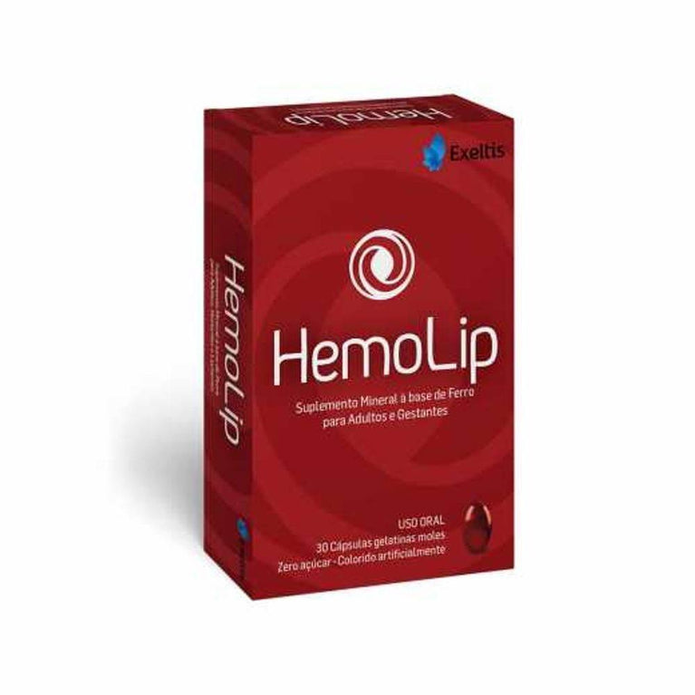 Suplemento Alimentar a Base de Ferro HemoLip com 30 capsulas - Drogaria Poupa Centro