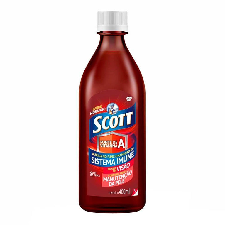 Emulsão Scott Morango - 400ml - Drogaria Poupa Centro