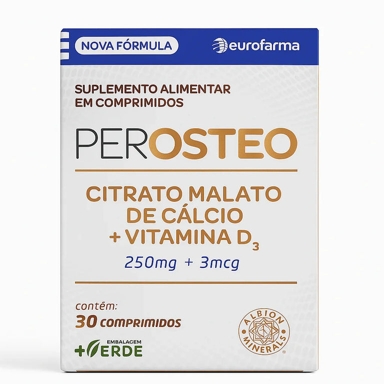 Suplemento Vitamínico Perosteo 250MG +3MCG C30 Comprimidos