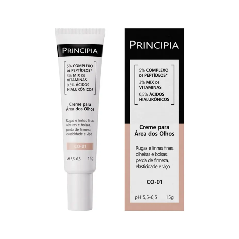 Creme Área dos Olhos Principia CO-01 Peptídeos e Vitaminas 15g