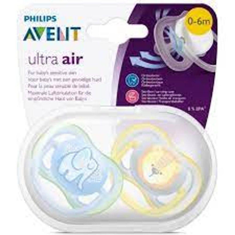 Chupeta Avent Ultra Air 0-6 Meses Meninos C/2 - Drogaria Poupa Centro