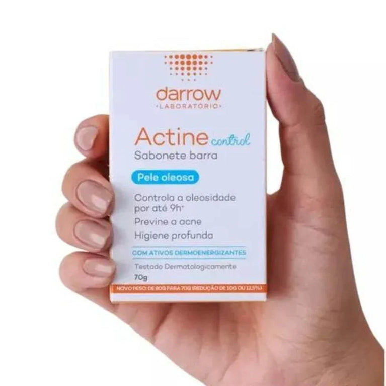 Sabonete em Barra Actine Control Pele Mista A Oleosa 70G - Darrow - Drogaria Poupa Centro