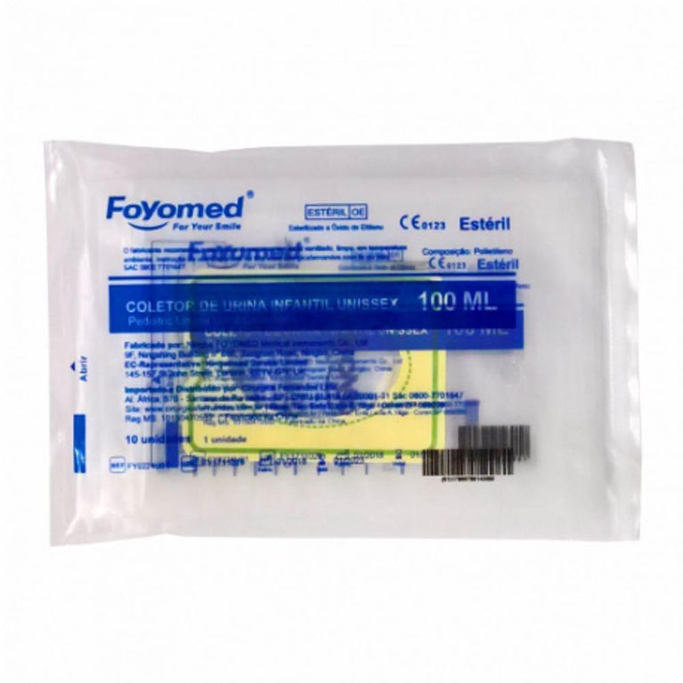 Coletor Urina Infantil C/1 Esteril Unissex 100ml - Drogaria Poupa Centro