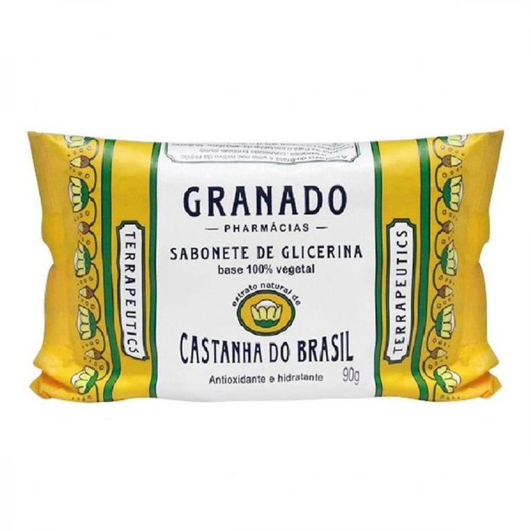 Sabonete em Barra de Glicerina Castanha do Brasil - 90g - Drogaria Poupa Centro