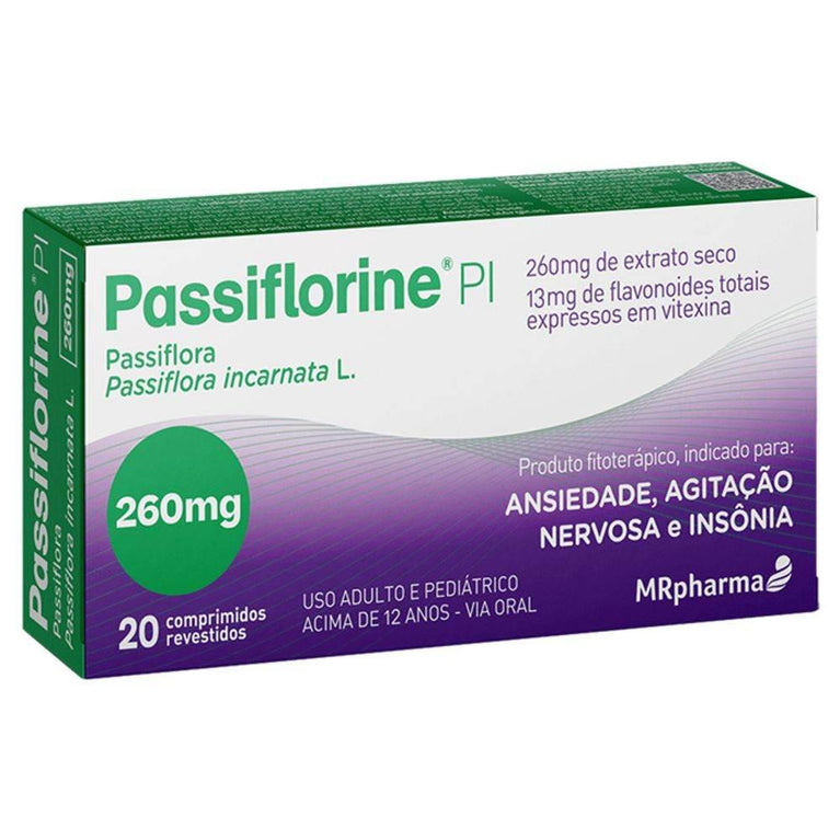 Passiflorine Pi 260Mg - 20 Comprimidos - Drogaria Poupa Centro