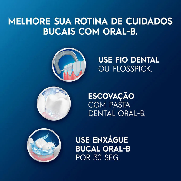 Creme Dental Oral-B 3D White Mineral Clean Carvão de Bambu 70g