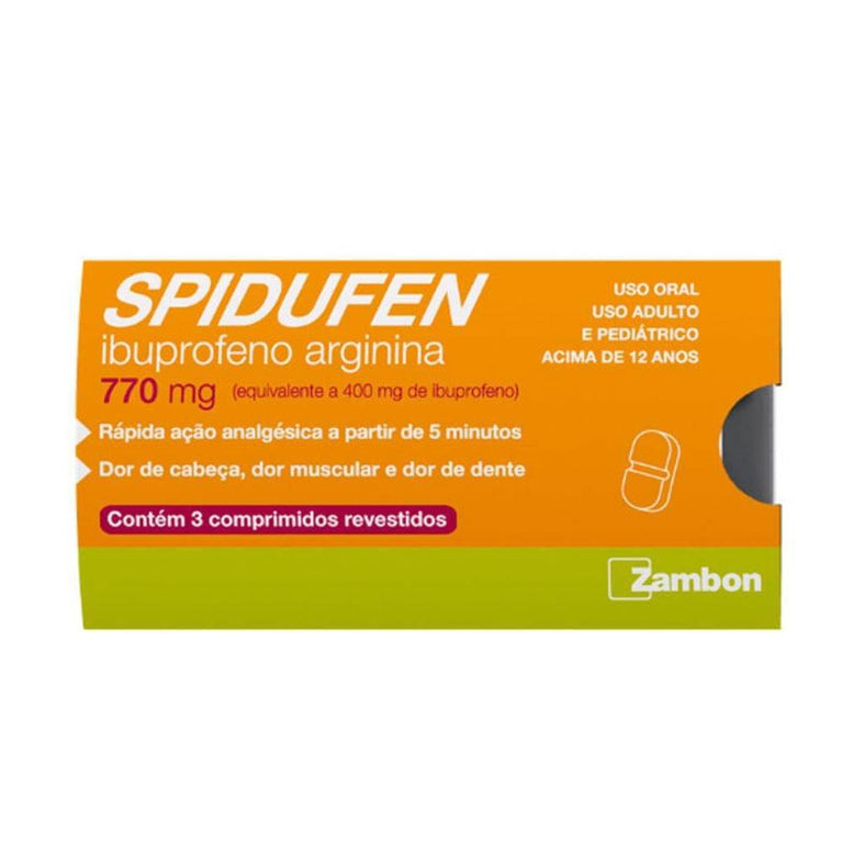 Spidufen 770Mg - 3 Comprimidos - Drogaria Poupa Centro
