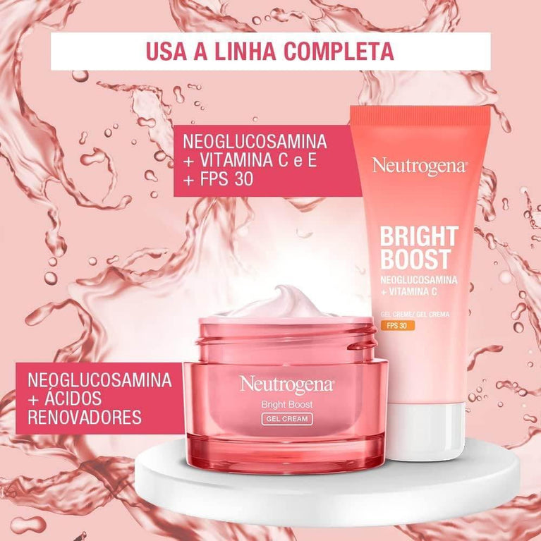 Neutrogena Gel Creme Facial Antissinais Bright Boost FPS 30, 40g - Drogaria Poupa Centro
