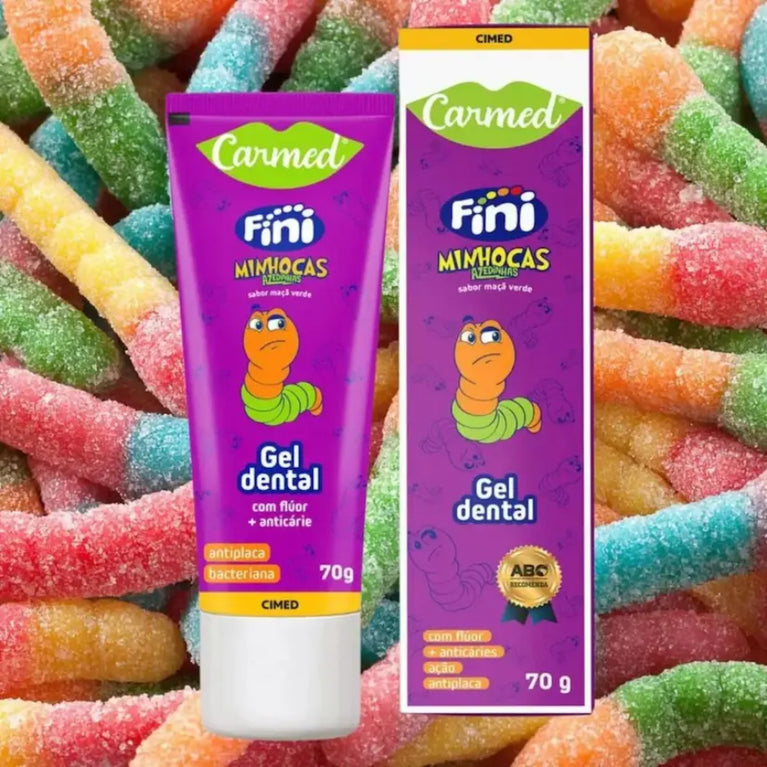 Gel Dental Carmed Fini Minhocas Azedinhas com Flúor 70g