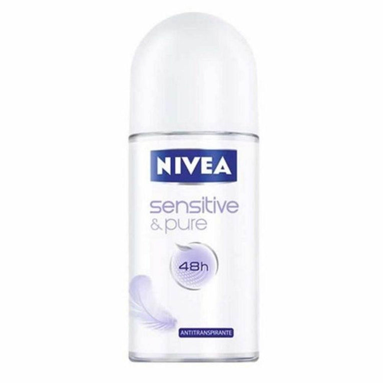 Desodorante Feminino Nivea Sensitive & Pure sem perfume 50mL - Drogaria Poupa Centro