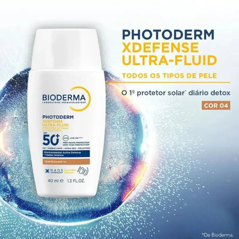 Protetor Solar Bioderma Photoderm XDefense Ultra-fluid Cor 01 FPS 50+ 40ml