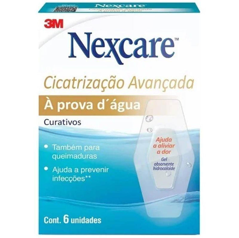 Curativo Cicatrização Avançada A prova d'agua Nexcare c/6 - Drogaria Poupa Centro