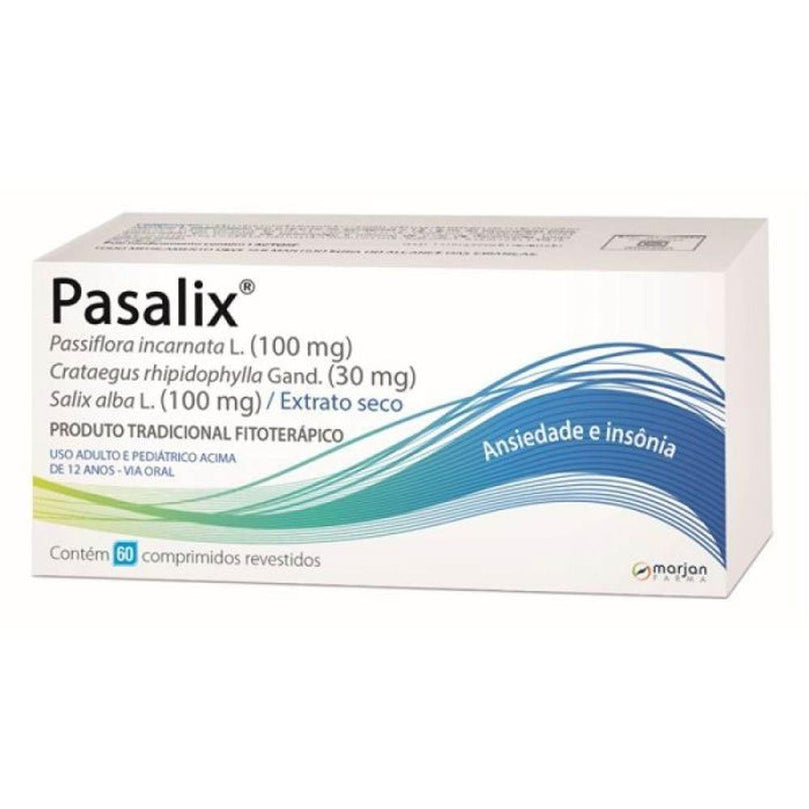 Pasalix 100Mg + 30Mg + 100Mg - 60 Comprimidos - Drogaria Poupa Centro