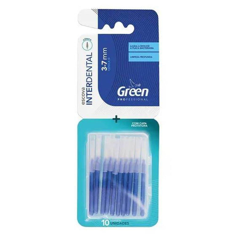Escova Interdental Cônica 3-7 - Green Cosmetic - Drogaria Poupa Centro