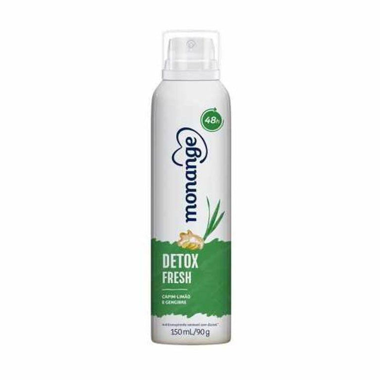 Desodorante Feminino Monange Detox Fresh aerossol,150mL - Drogaria Poupa Centro
