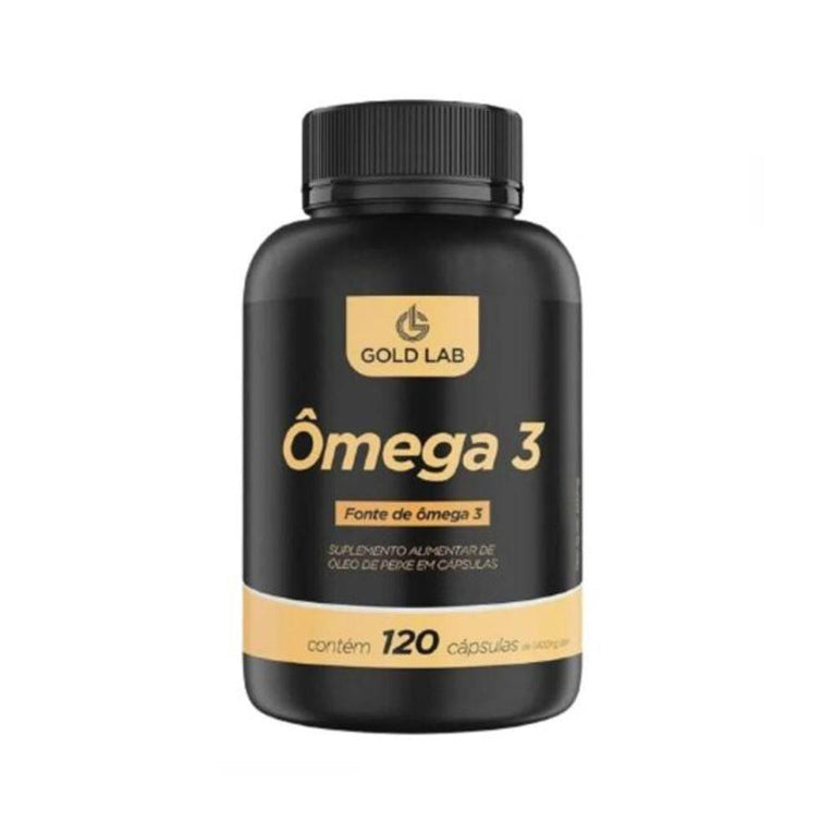 Ômega 3 Gold Lab 1400mg com 120 Cápsulas - Drogaria Poupa Centro