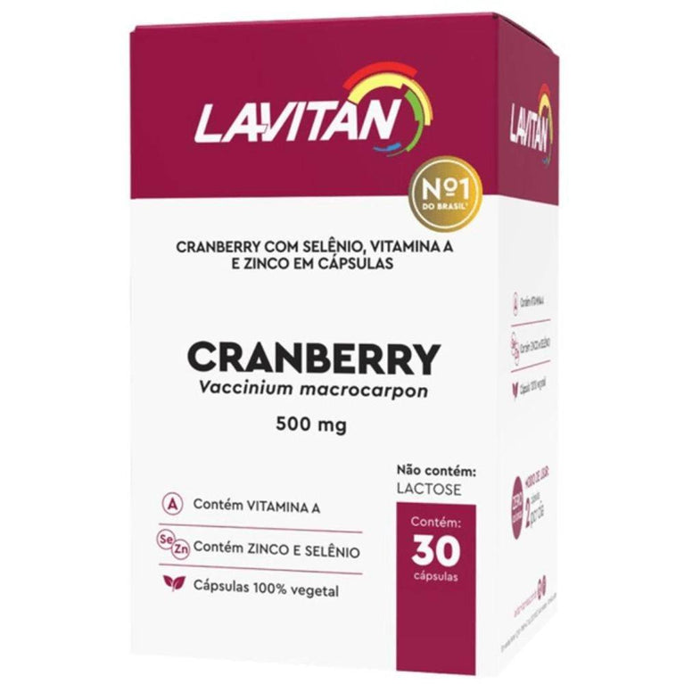 Lavitan Cranberry 30 Cápsulas - Drogaria Poupa Centro