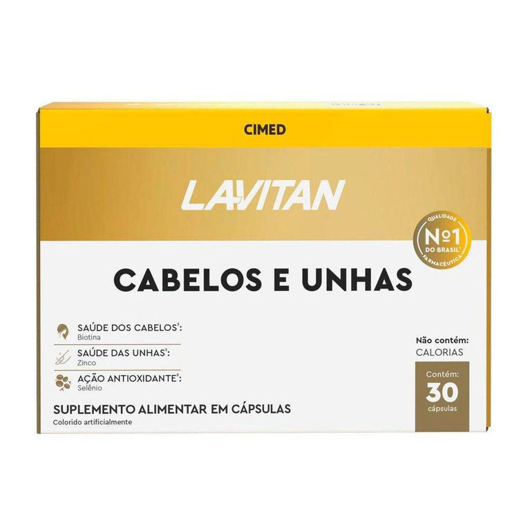 Lavitan Hair 30 Cápsulas - Drogaria Poupa Centro