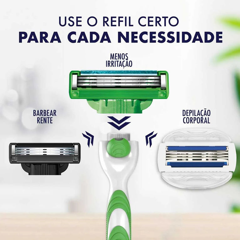 Aparelho de Barbear Gillette Mach3 Sensitive 1 unidade