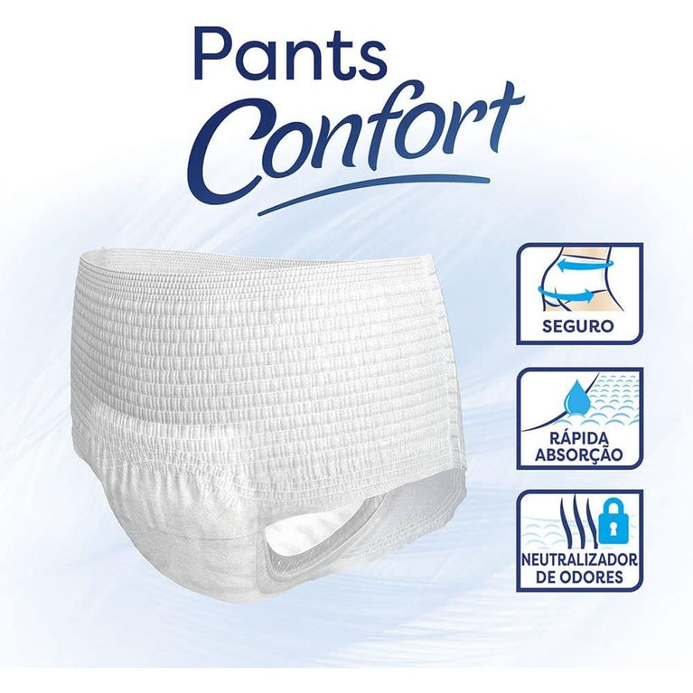 Tena Pants Confort, Roupa Íntima para Incontinência Urinária, G/EG - 32 unidades