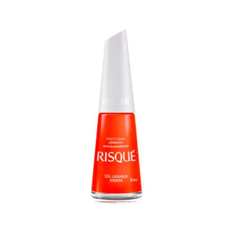 Esmalte Risque Cremoso Sol Laranja Anima