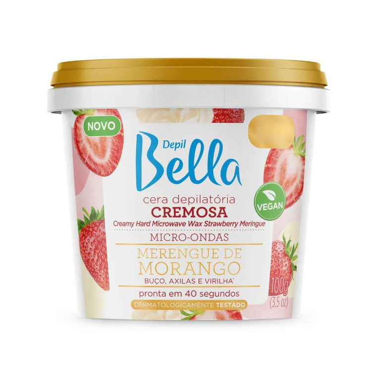Cera Depilatória Micro-Ondas Buço Morango Depil Bella 100G