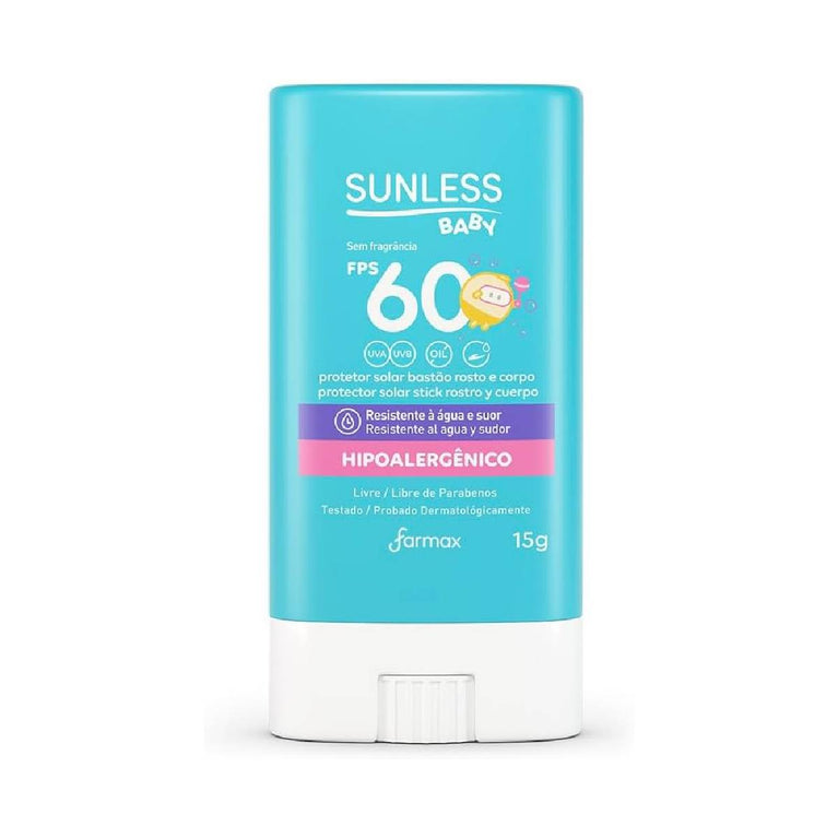 Sunless Protetor Solar Baby Bastão FPS60 15G | FPS 60