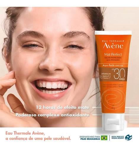 Protetor Solar Facial Avène Mat Perfect Fps30 Com Cor 40g - Drogaria Poupa Centro