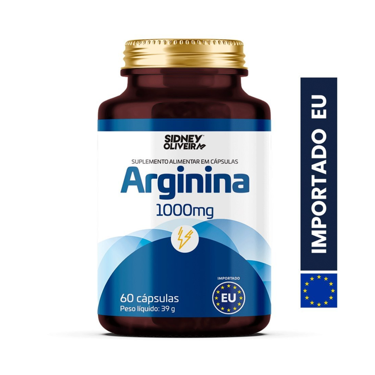 Arginina 1000Mg 60 Capsulas Uniao Europeia Sidney Oliveira