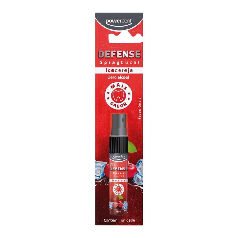 Spray Bucal Powerdent Defense Ice Cereja - 15ml - Drogaria Poupa Centro