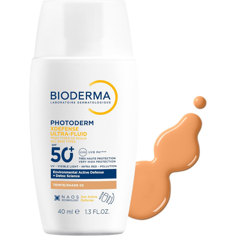 Protetor Solar Facial Ultrafluido Photoderm XDefense FPS 60 Médio Cor 3 40ml