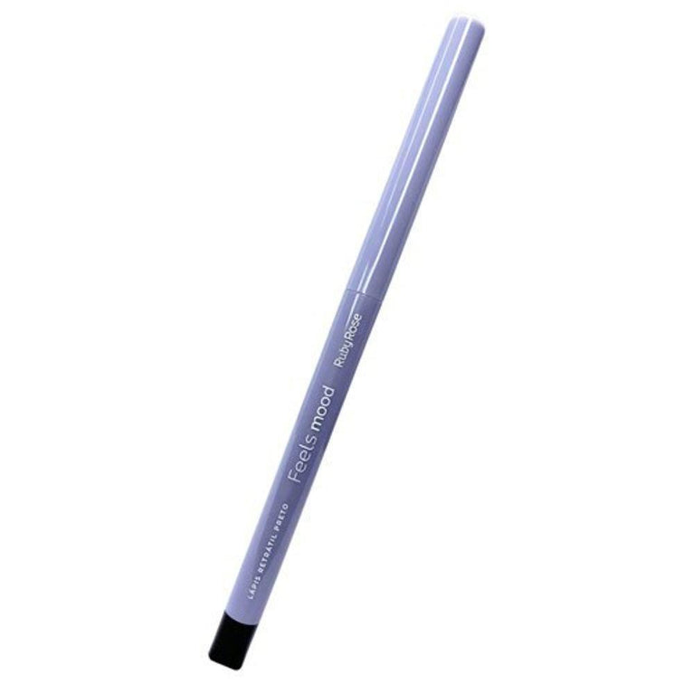 Lápis de Olhos Retrátil Preto Feels Mood - Ruby Rose - Drogaria Poupa Centro