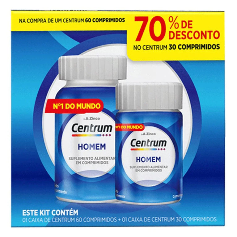 Kit Centrum Homem 60+30Cpr A-Z