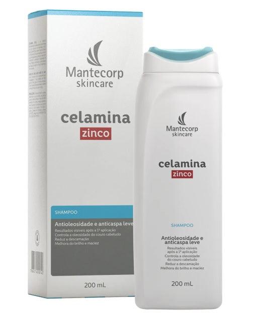 Shampoo Antioleosidade e Anticaspa Celamina Zinco - 200ml - Drogaria Poupa Centro