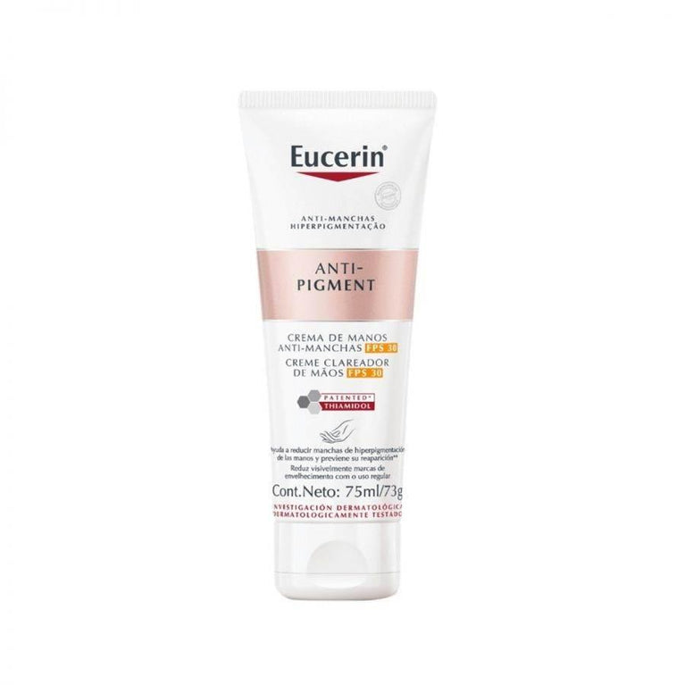 Creme de Mãos Eucerin Anti-Pigment Clareador FPS30 75ML - Drogaria Poupa Centro