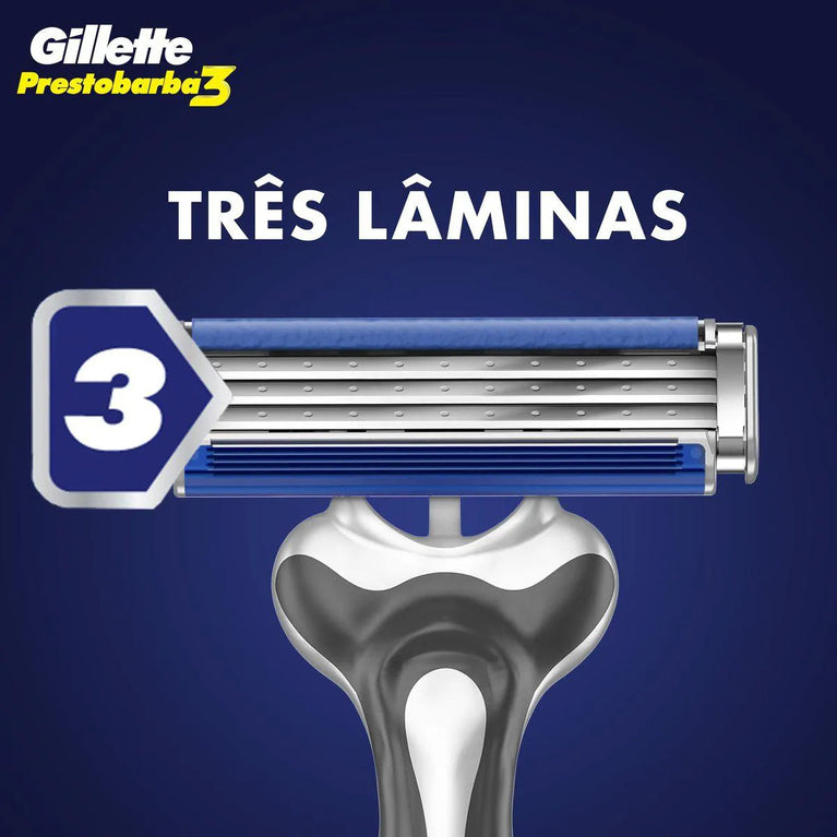 Aparelho de Barbear Gillette Prestobarba 3 Comfortgel 2 unidades
