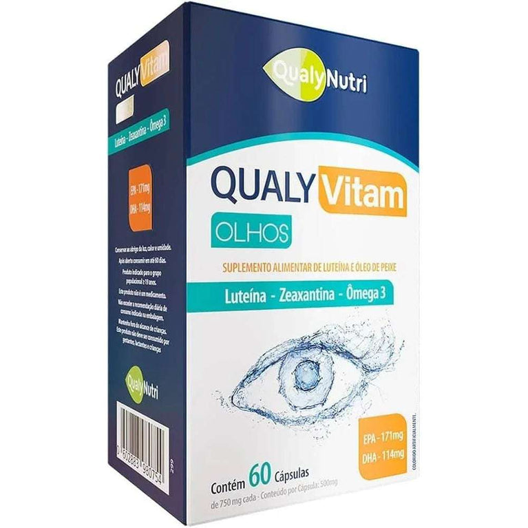 QualyVitam Olhos - 171mg EPA +114mg DHA com 60 Cápsulas - Qualy Nutri