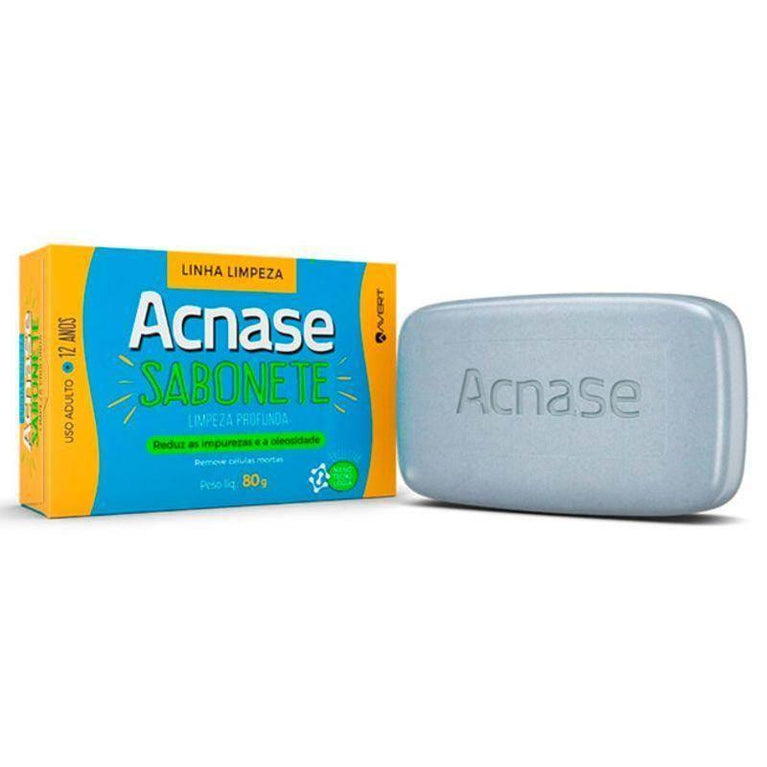 Sabonete de Limpeza Facial Acnase 80G - Drogaria Poupa Centro