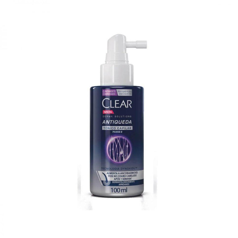 Tonico Capilar Clear Men Antiqueda Derma Solutions 100ML - Drogaria Poupa Centro
