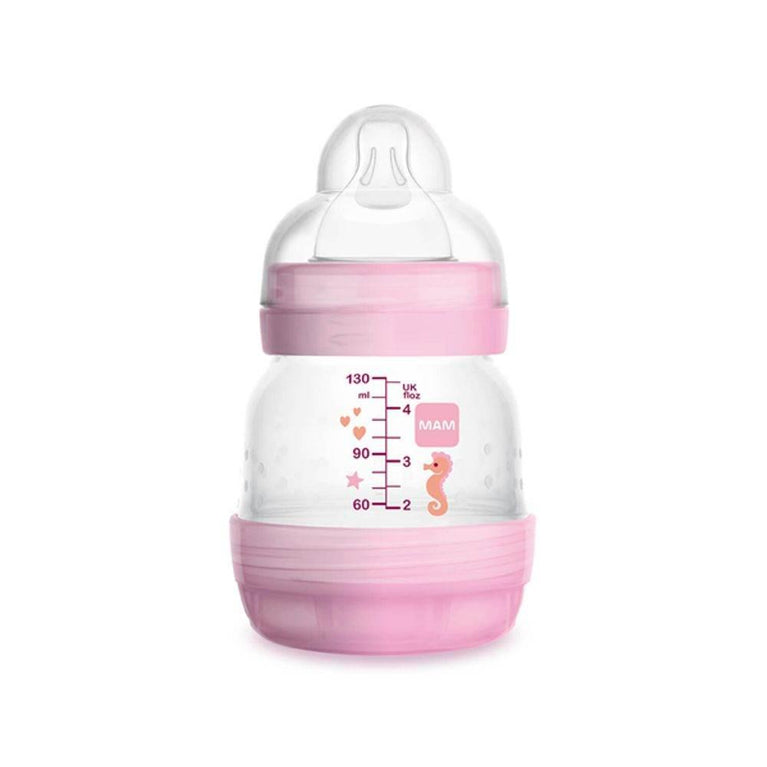 Mamadeira Easy Start Anticólica 130ml Rosa - MAM 4656 - Drogaria Poupa Centro