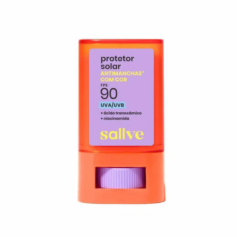 Protetor Solar Facial Bastão Sallve FPS 90 Antimanchas Cor 4 15g