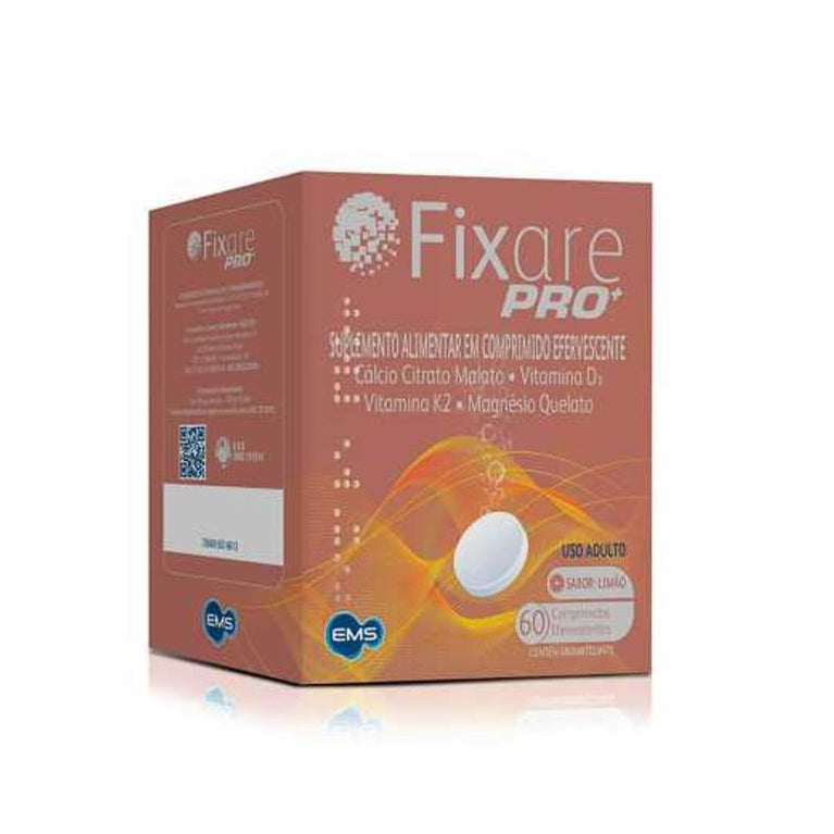 Suplemento Alimentar Cálcio Fixare Pro+ 60 comprimidos efervescentes