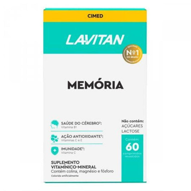 Lavitan Memória Com 60 Comprimidos - Drogaria Poupa Centro