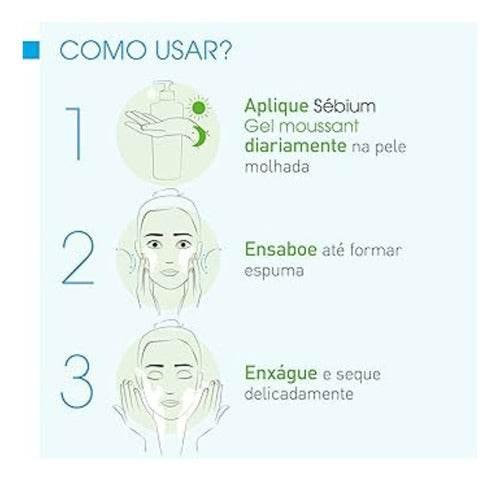 Bioderma Sébium Gel Moussant Actif - Gel De Limpeza 200 Ml - Drogaria Poupa Centro