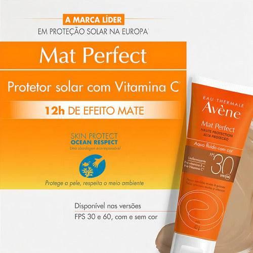 Protetor Solar Facial Avène Mat Perfect Fps30 Com Cor 40g - Drogaria Poupa Centro