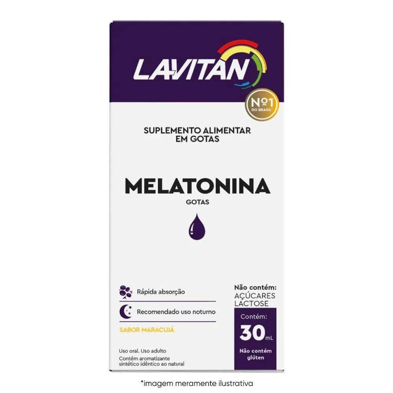Lavitan Melatonina Gotas Maracujá Com 30ml - Drogaria Poupa Centro