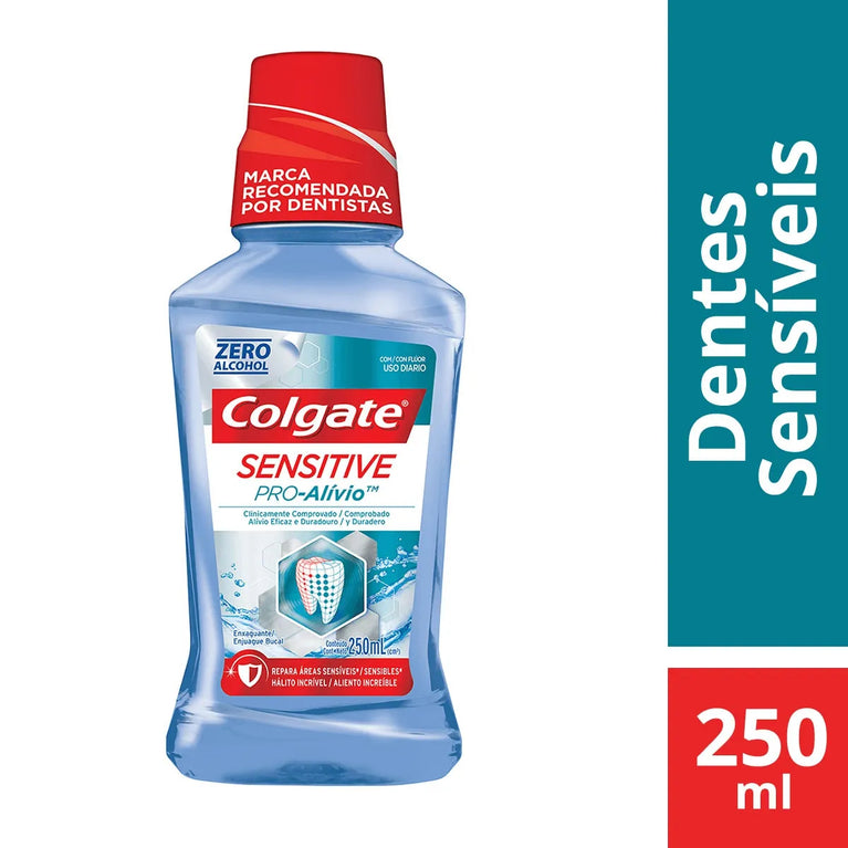 Enxaguante Bucal Sem Álcool Colgate Sensitive Pro-Alívio 250ml